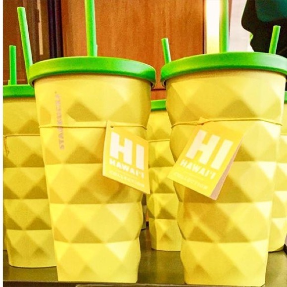 Starbucks RARE 16oz HAWAII Pineapple Tumbler - Picture 3 of 7